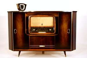   music or tv cabinet with integrated BAR 50s a. 50 50er  