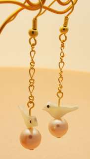 Spring Pearl Bracelet Gold line 1 & Earrings Set  