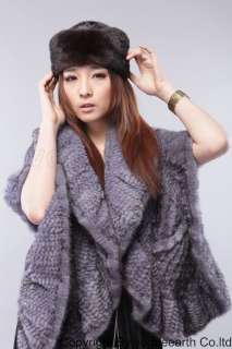 600 new real knitted mink fur 4 color hat/caps  