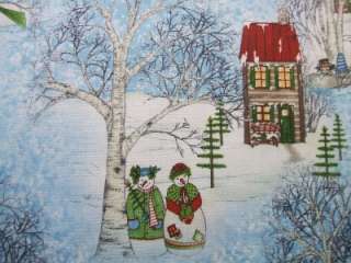 Wilmington Cool Characters Snowman Christmas Fabric Yd  