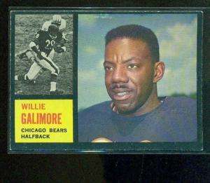 1962 TOPPS #14 WILLIE GALIMORE BEARS EX+ 5795  