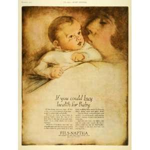  1925 Ad Fels Naptha Golden Skin Soap Cleanser Baby Mother 