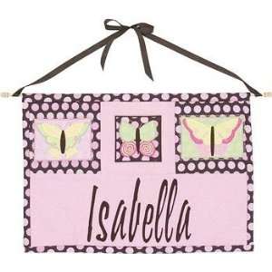  Polkadot Personalized Butterfly Quilted Wall Hanging Baby
