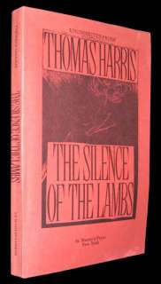 THOMAS HARRIS   The Silence of the Lambs   1ST ED PROOF  