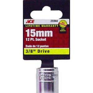  Ace 3/8 Drive Metric 12 Point Socket (25944 80A)