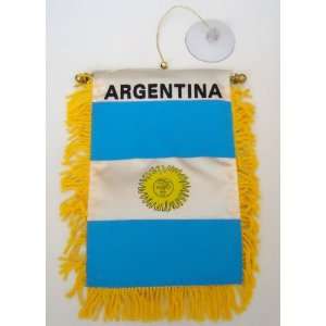 ARGENTINA COUNTRY FLAG MINI BANNER CAR WINDOW: Everything 