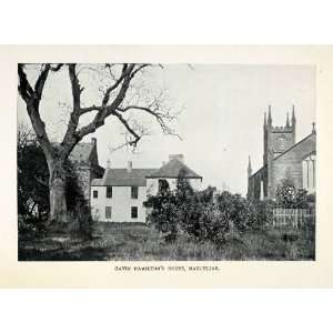 1904 Print Given Hamilton House Mauchline Ayrshire Scotland Church 