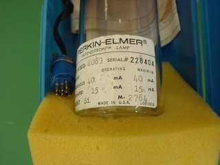 Perkin Elmer 303 6063 Intensitron Hollow Cathode Lamp  