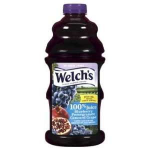 Welchs 100% Juice Blueberry Pomegranate Concord Grape Juice 64 oz