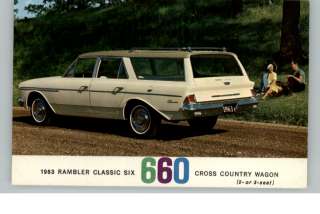 1963 Rambler Classic 660 Station Wagon CLASSIC CAR AD  