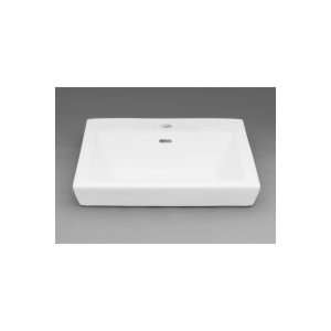   Tapered Self Rimming Ceramic Sink With Single Faucet Hole 200480 1 WH