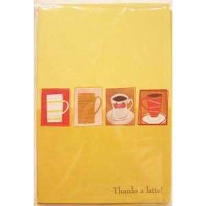 Mead Westvaco Thanks a Latte Note Cards (Pack of 12 Thank You Cards 