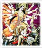 Hindu Durga Kali Goddess OM 925 Silver Charm Pendant  