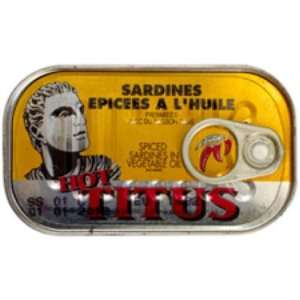 Hot Titos Spiced Sardines in Vegetable Oil 125g  Grocery 