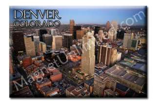 Skyline Denver Colorado Souvenir Collectibles Magnet #3  