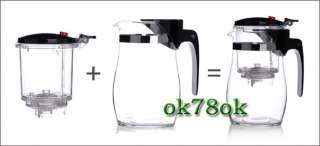 WHOLESALE / New Design User friendly Glass Teapot Tea Cup 750ml  