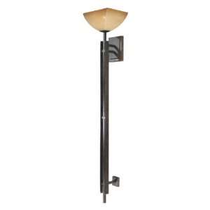   60ö Iron Oxide Pin up Wall Sconce with Venetian Scavo Glass 1258 357