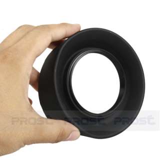 77mm Rubber 3 Stage lens hood For Nikon Canon Sony Om  
