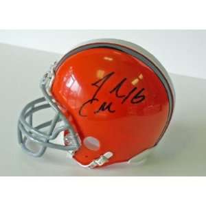  Josh Cribbs Signed Cleveland Browns Riddell Mini Helmet 