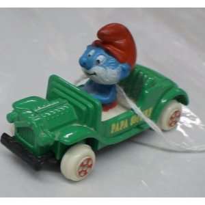  Vintage Smurfs Papa Smurf Die Cast Car Loose: Toys & Games