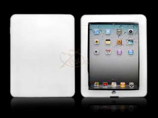 NEW WHITE SOFT SILICONE SKIN CASE COVER for APPLE iPad  