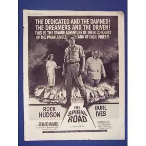  The Spiral Road movie print Ad,Rock Hudson,Burl Ives, 60s 