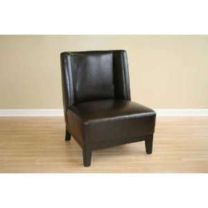   Brown Bicast Leather Club Chair by Wholesale Interiors
