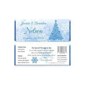   Snowflake Christmas Tree Wedding Candy Bar Wrapper: Kitchen & Dining