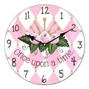  Once Upon A Time Princess Wall Clock in Rose