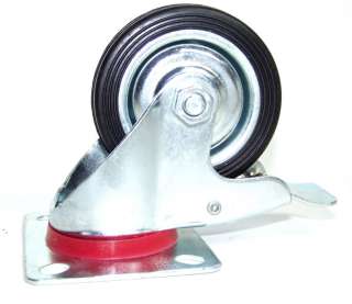 CASTER WHEELS WITH BASE AND WHEEL WITH BRAKES 8PCS  