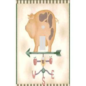 Weather Vane Pig Decorative Switchplate Cover