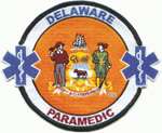 Delaware Paramedic Patch Emergency Medical Service EMS medic DE state 
