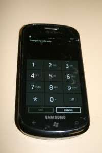Samsung SGH i917 Focus   Black (AT&T) Smartphone for Parts Or Repair 