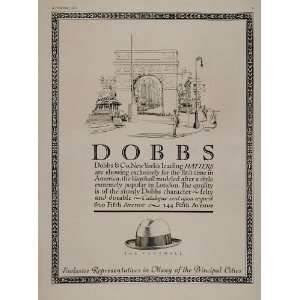  1920 Original Ad Dobbs & Co. Men Hats Hatter Vauxhall 