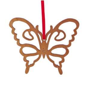   BUTTERFLY 5 , Laser Cut Wood Christmas Tree Ornament: Home & Kitchen