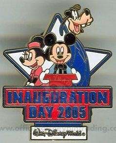 MICKEY+MINNIE+GOOFY INAUGURATION DAY 2005 LE Disney PIN  
