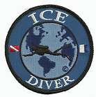 Scuba Dive Patch DIVE THE WORLD   ICE DIVER  * NEW