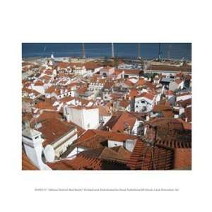  Alfama District Red Roofs 10.00 x 8.00 Poster Print