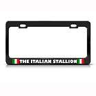 italian stallion italy flag humor funny metal license p location usa 