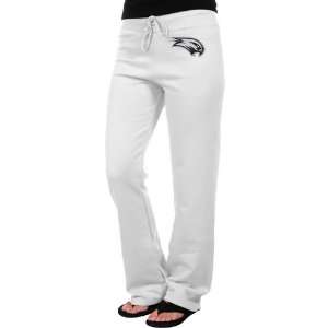 Wagner College Seahawks Ladies White Logo Applique Sweatpant:  