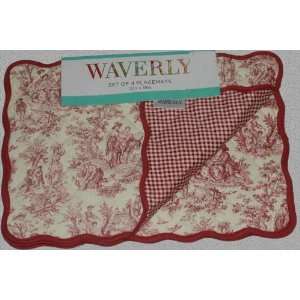  Set of 4 Quilted Placemats 12 X 18 Waverly Rustic Life 