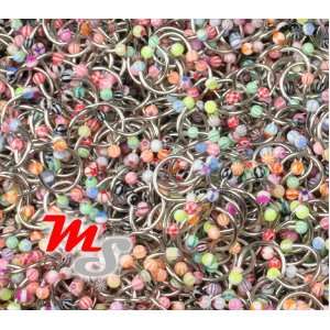  MIX Wholesale LOT 100 16g Circular Barbell Body Jewelry 