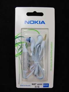 100% Genuine Nokia White WH 701 Headset For N97 N97 mini 5800 X3 X6