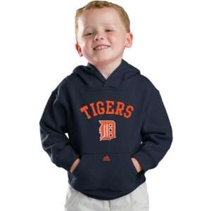 Detroit Tigers Youth Orange Big Logo Fleece Hooded 