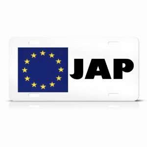  Japan Japanese European Union Flag Metal License Plate 