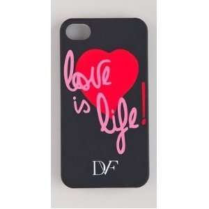  Diane Von Furstenberg Love Is Life Iphone Case   Black 