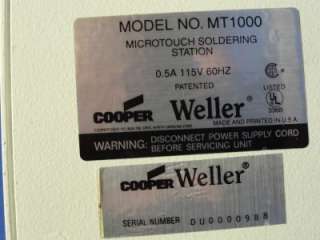 Weller MT1000 Microtouch Soldering Station E36  