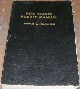   Trades Pocket Manual T Frankland 1960s Bending Offsets Fitters Welders