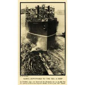   American Export Lines Military Cruise Cargo   Original Halftone Print