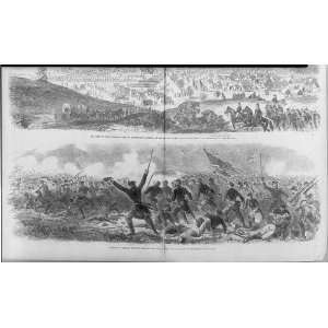   Regiment on the rebel batteries at Fort Donelson,1862